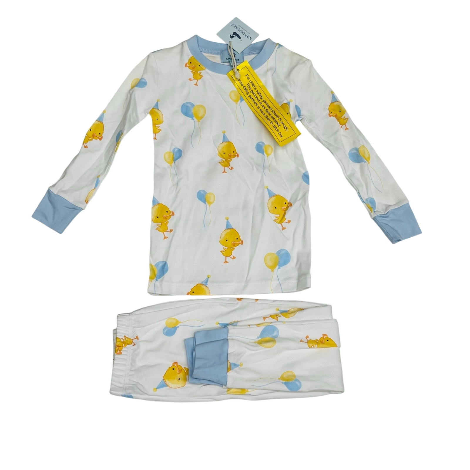 Nwt Nanducket Size 6 Blue 2 Piece Ack Celebration Pajamas